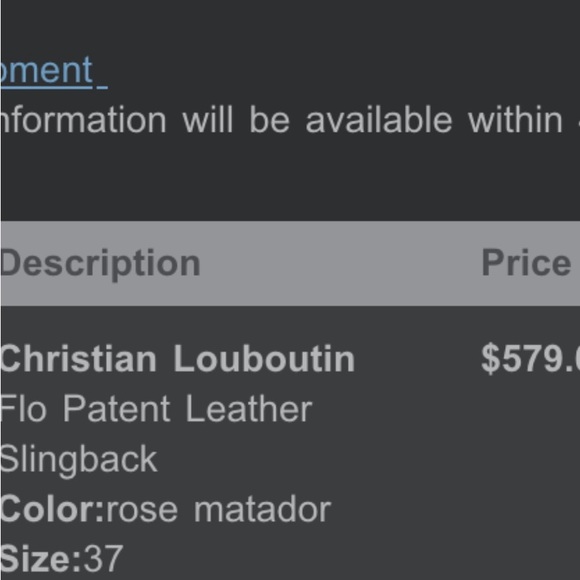 Christian Louboutin patent leather sling back sandals, size 37 - Picture 13 of 13